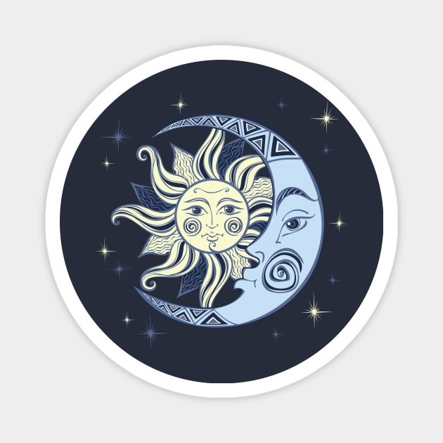 Sun and Moon Magnet by letnothingstopyou